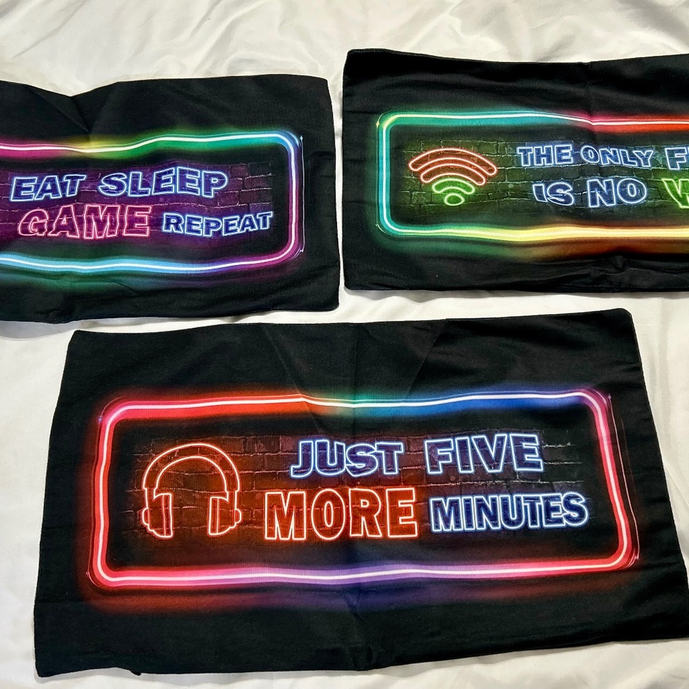 Game Controller Pillow Covers-Set of 3